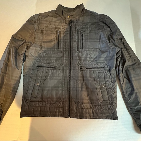 Express Other - Express Men's Gray Plaid Lightweight Jacket Small